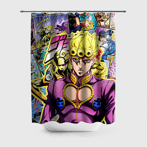 Шторка для ванной JoJos Bizarre Adventure - Джорно Джованна / 3D-принт – фото 1