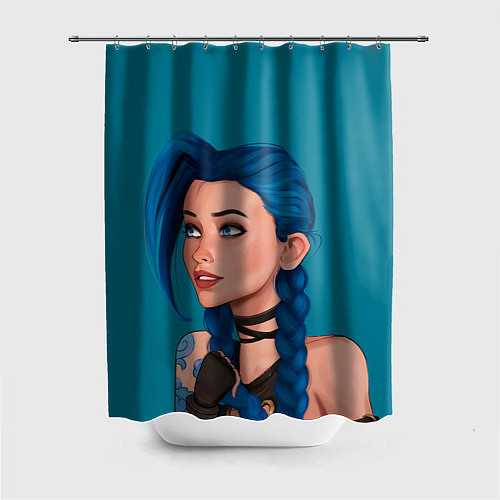 Шторка для ванной Красотка Джинкс / 3D-принт – фото 1