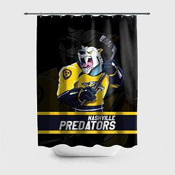 Шторка для ванной Нэшвилл Предаторз, Nashville Predators