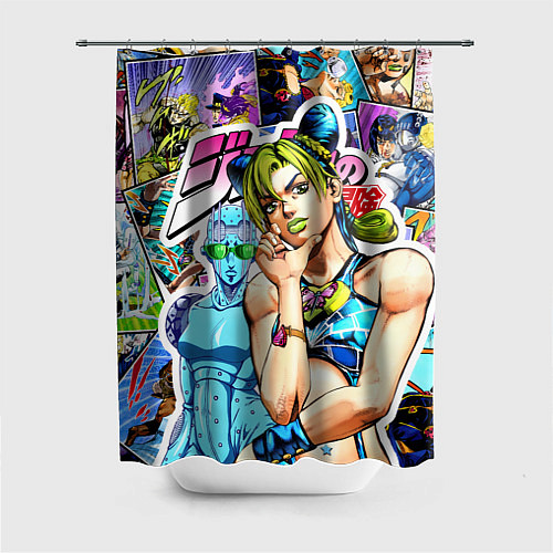 Шторка для ванной JoJos Bizarre Adventure - Джолин Кудзё / 3D-принт – фото 1