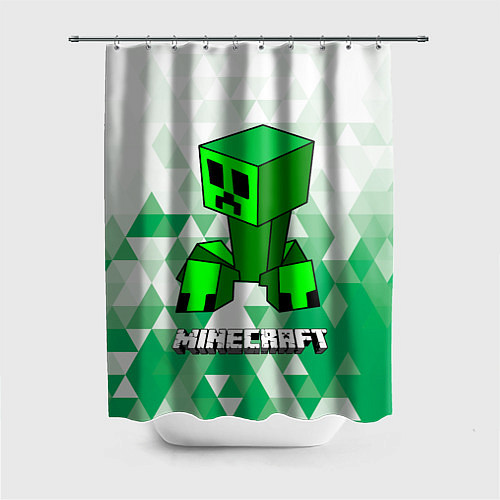 Шторка для ванной Minecraft Creeper ползучий камикадзе / 3D-принт – фото 1