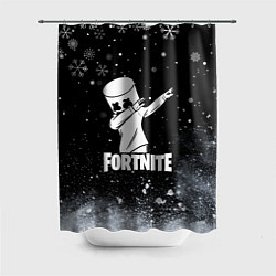 Шторка для ванной НОВОГОДНИЙ FORTNITE MARSHMELLO