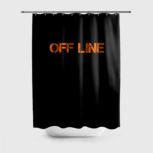 Шторка для ванной Офлайнoffline / 3D-принт – фото 1