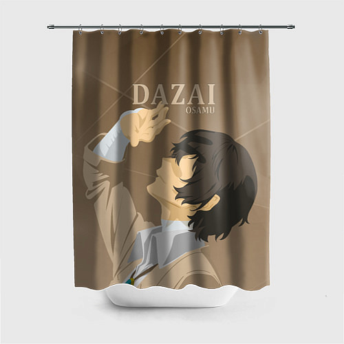 Шторка для ванной Дазай Осаму Dazai Osamu, bungou stray dogs образ / 3D-принт – фото 1