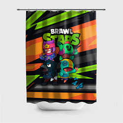 Шторка для душа Компания Brawl Stars, цвет: 3D-принт