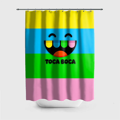 Шторка для ванной Toca Boca Logo Тока Бока / 3D-принт – фото 1