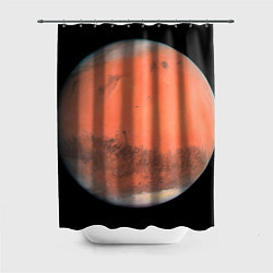 Шторка для душа Красная планета Марс, цвет: 3D-принт