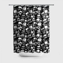 Шторка для ванной Screaming skulls