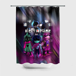 Шторка для душа DELTARUNE ГЕРОИ В БОЙ!, цвет: 3D-принт