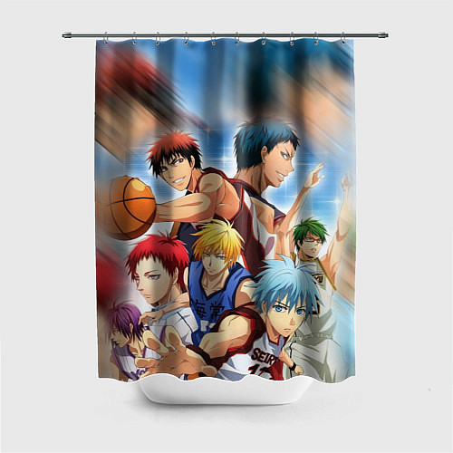 Шторка для ванной KUROKO BASKETBALL КОМАНДА / 3D-принт – фото 1