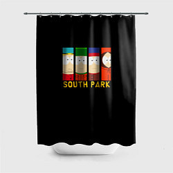 Шторка для ванной South Park - Южный парк главные герои