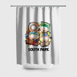 Шторка для ванной South Park - Южный парк краски