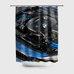 Шторка для душа BMW Engine Twin Power Turbo, цвет: 3D-принт