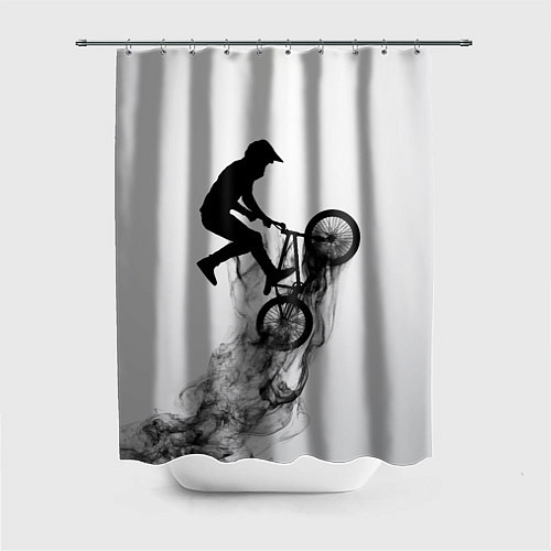 Шторка для ванной ВЕЛОСПОРТ BMX Racing / 3D-принт – фото 1