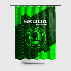 Шторка для душа SKODA Autosport - Графика, цвет: 3D-принт