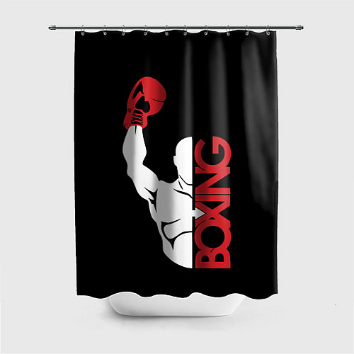 Шторка для ванной Бокс Boxing / 3D-принт – фото 1