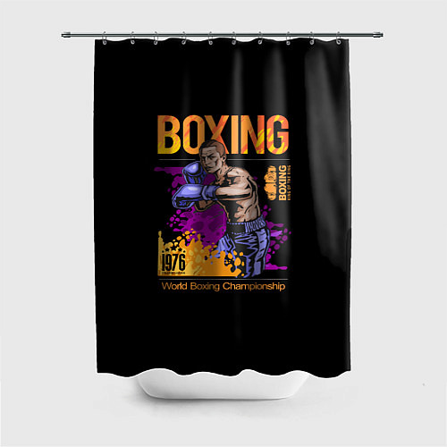 Шторка для ванной BOXING - Бокс / 3D-принт – фото 1