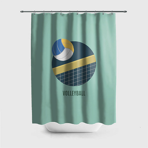 Шторка для ванной Volleyball Спорт / 3D-принт – фото 1