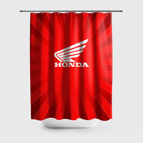 Шторка для ванной Honda красные линии / 3D-принт – фото 1