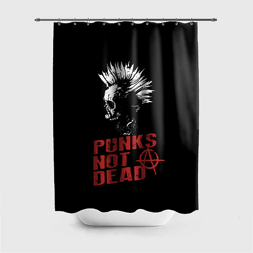 Шторка для ванной Punks Not Dead / 3D-принт – фото 1