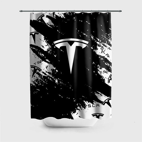 Шторка для ванной Tesla logo texture / 3D-принт – фото 1