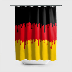 Шторка для ванной Флаг Германии потёки