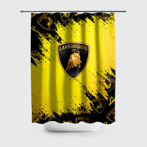 Шторка для ванной Lamborghini Gold Sport / 3D-принт – фото 1