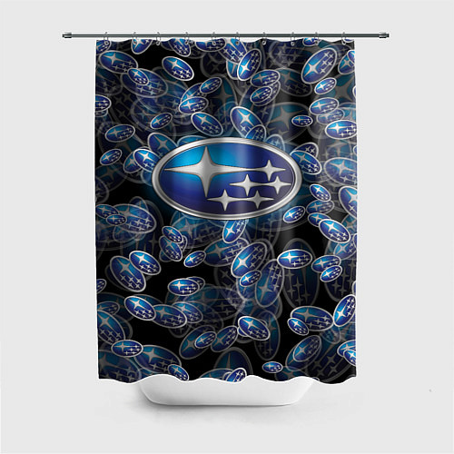 Шторка для ванной SUBARU BIG LOGO PATTERN / 3D-принт – фото 1