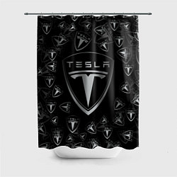 Шторка для душа TESLA BIG LOGO PATTERN, цвет: 3D-принт