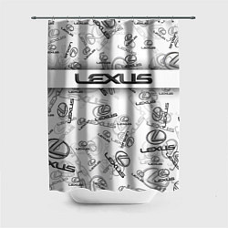 Шторка для душа LEXUS BIG EMBLEMA PATTERN, цвет: 3D-принт