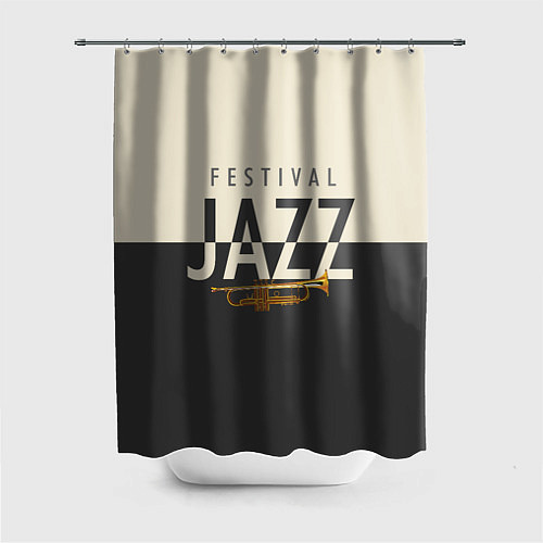 Шторка для ванной JAZZ FESTIVAL / 3D-принт – фото 1