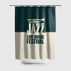 Шторка для ванной Джаз Живая Музыка