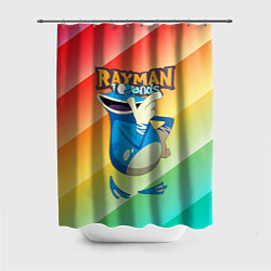 Шторка для душа Rayman globox радуга, цвет: 3D-принт