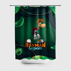 Шторка для ванной Rayman Legends Green