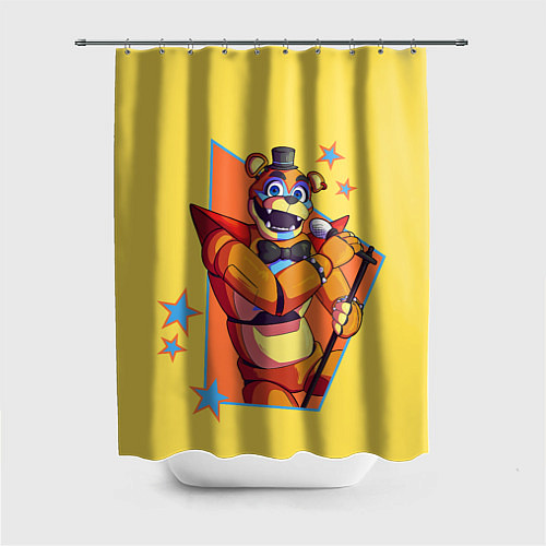 Шторка для ванной Funny UCN Freddy / 3D-принт – фото 1
