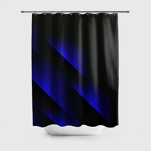 Шторка для ванной Blue Fade 3D Синий градиент / 3D-принт – фото 1