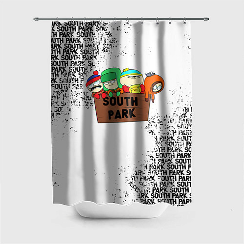 Шторка для ванной Южный парк - персонажи South Park / 3D-принт – фото 1