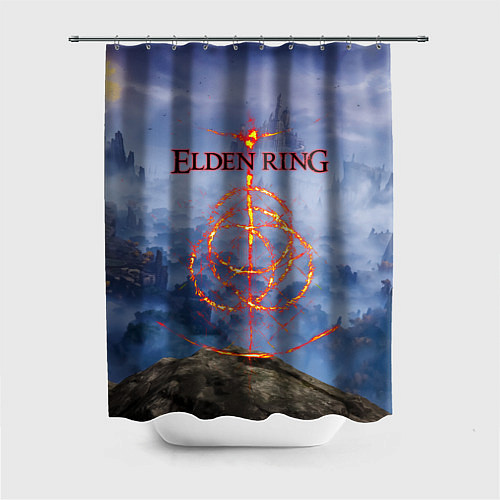 Шторка для ванной Elden Ring, Logo / 3D-принт – фото 1