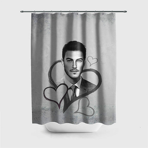 Шторка для ванной Дракула / 3D-принт – фото 1