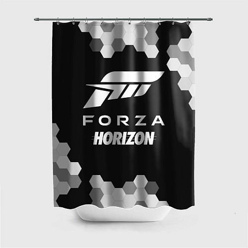 Шторка для ванной FORZA HORIZON Графика / 3D-принт – фото 1