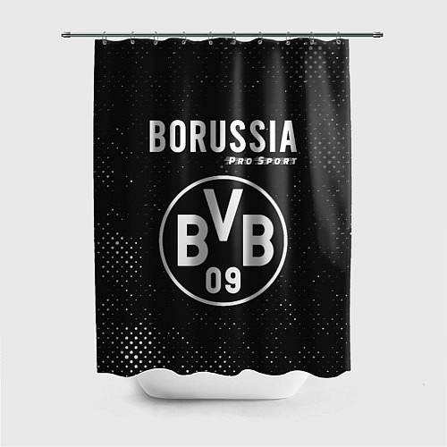 Шторка для ванной BORUSSIA Pro Sport Гранж / 3D-принт – фото 1