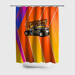 Шторка для душа Classic retro car, цвет: 3D-принт