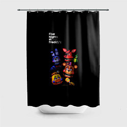 Шторка для душа Five Nights at Freddys - персонажи, цвет: 3D-принт