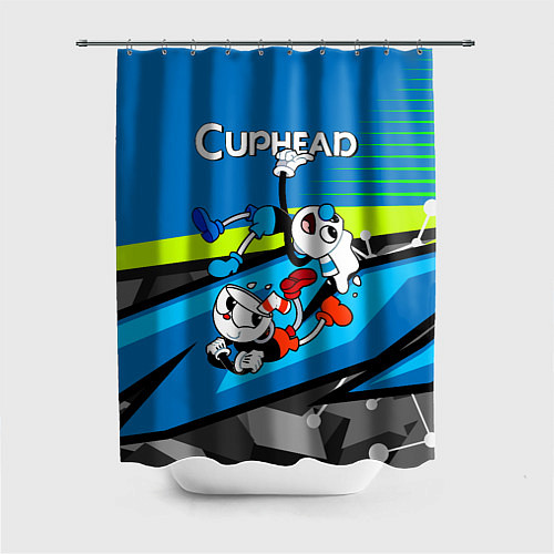 Шторка для ванной 2 чашечки cuphead / 3D-принт – фото 1