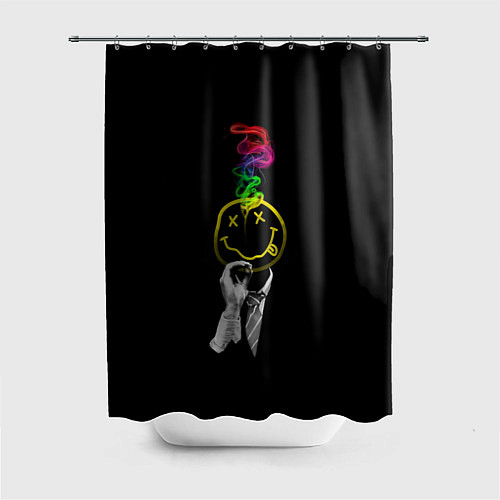 Шторка для ванной NIRVANA цветной дым / 3D-принт – фото 1
