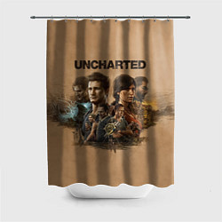Шторка для душа Uncharted Анчартед, цвет: 3D-принт