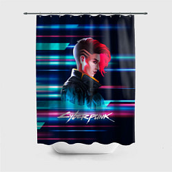 Шторка для душа VI ВИ Cyberpunk2077, цвет: 3D-принт