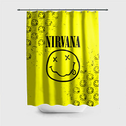 Шторка для душа NIRVANA лого, цвет: 3D-принт