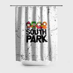 Шторка для душа Южный парк мультфильм - персонажи South Park, цвет: 3D-принт