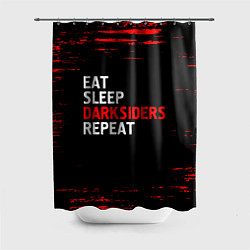 Шторка для душа Eat Sleep Darksiders Repeat Краска, цвет: 3D-принт